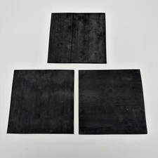 Set Of 3 Neoprene Rubber Gasket Plumbing Sheets Black 6"x6"x1/32" Level Bumpers