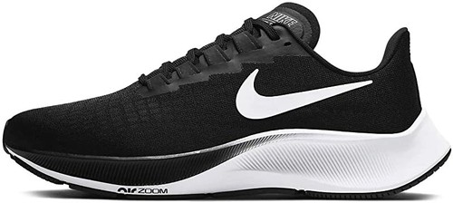 Nike Air Zoom Pegasus 37 Wide Black/White Women's Running Shoes, Size: 10.5