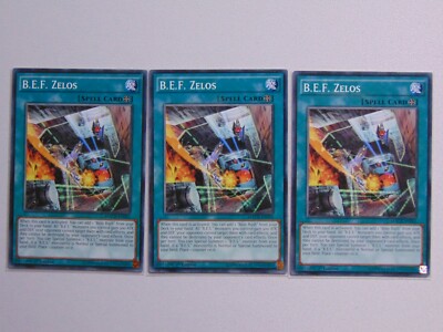 B.E.F. Zelos MACR-EN062 1st Edition x3 Playset