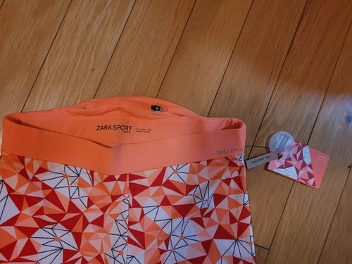 NWT ZARA Sport geometric girls leggings size 13-14 - Picture 2 of 3