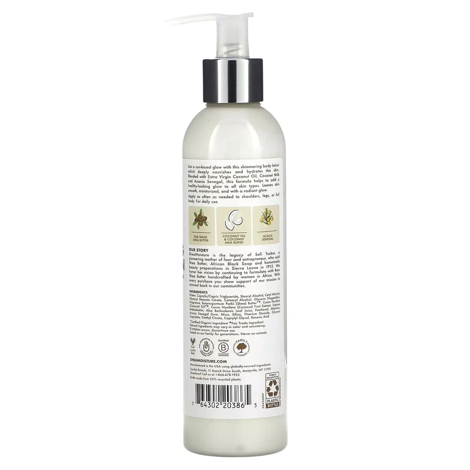 SheaMoisture Shimmering Body Lotion & Overnight Hydration Glowing Sleep Mask - Image 3 of 4