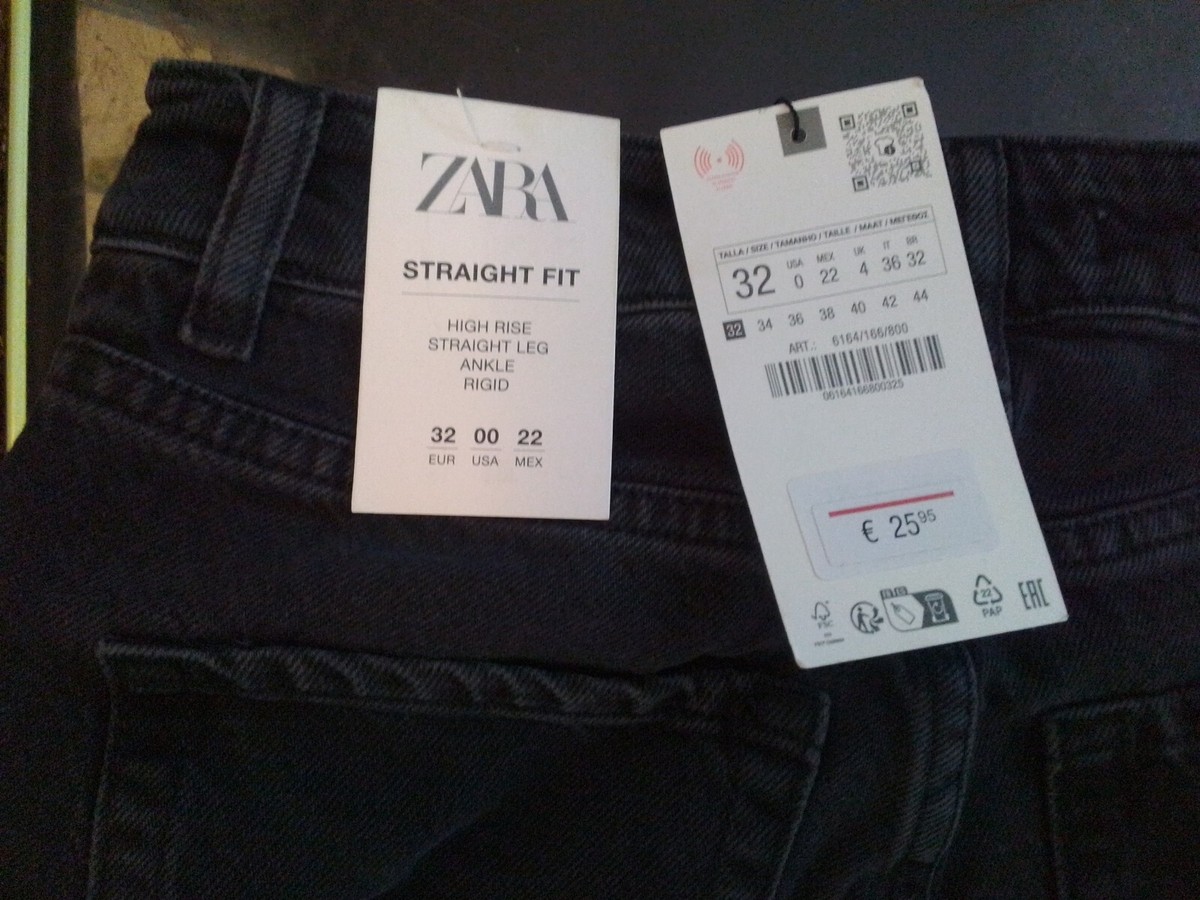 Straight Fit Jeans Zara Tallas Zara Straight Fit Jeans 36 (4)