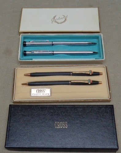 Vintage Cross & Garland AMACO OIL Pen & Pencil Sets