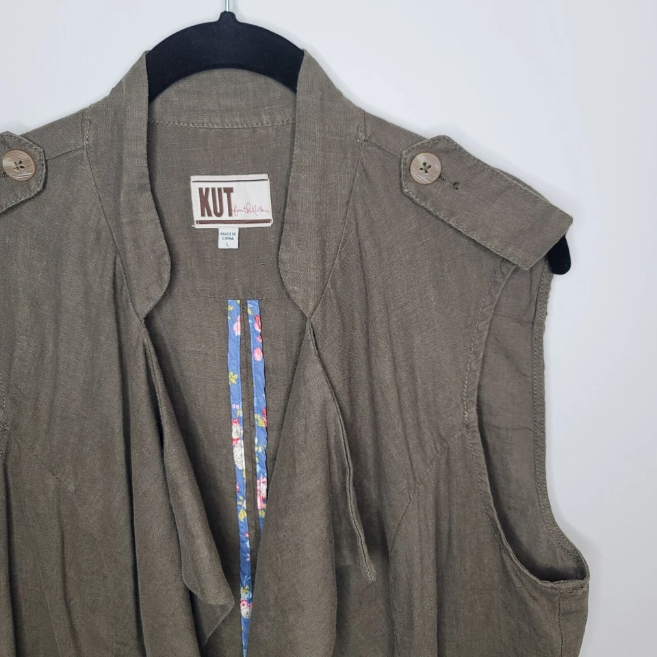 Kut From The Kloth Vest Womens Large - Image 3 of 4