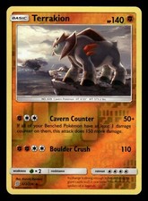 Terrakion 122/236 Reverse Holo S&M Unified Minds Pokemon Card