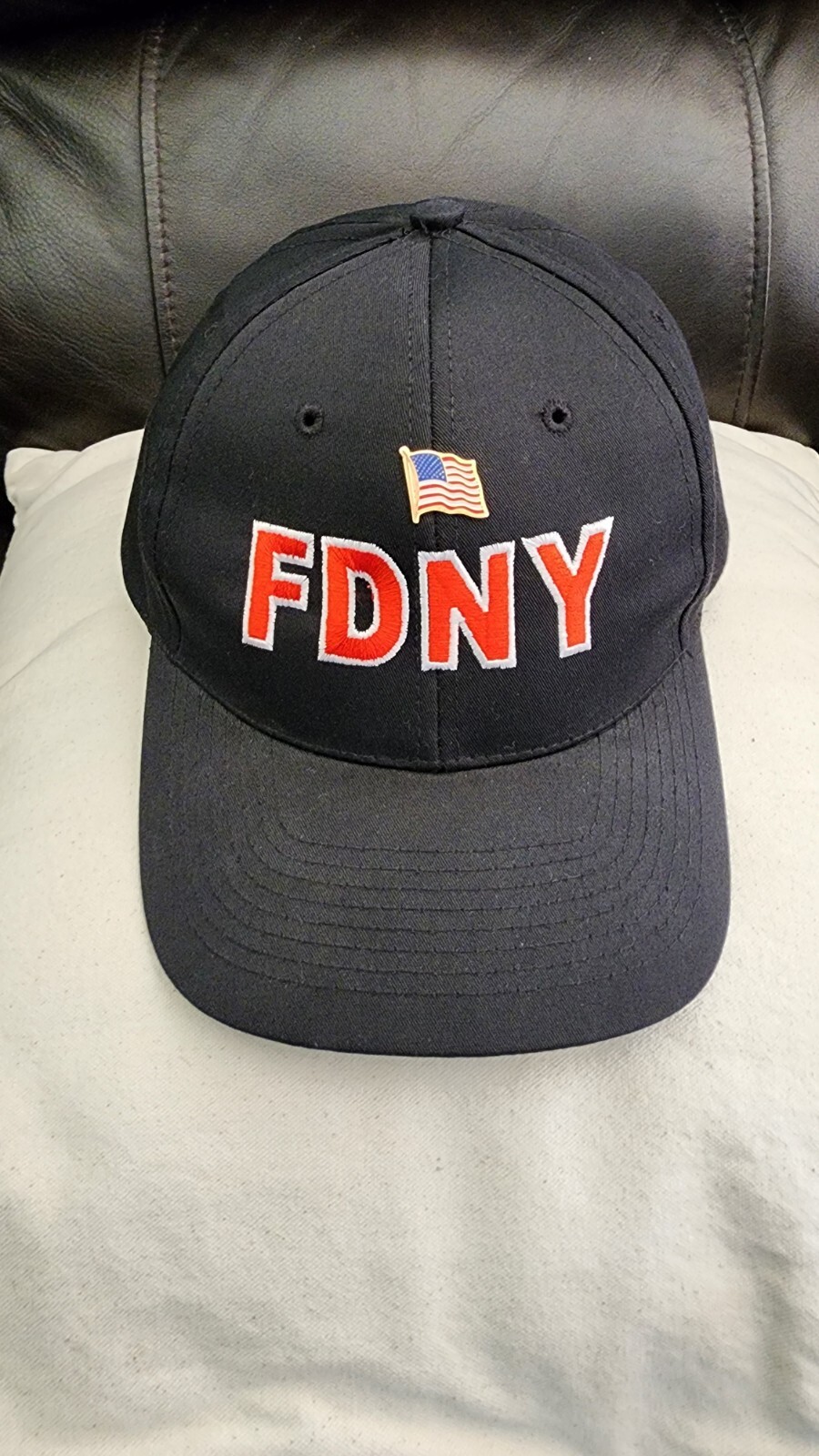 FDNY Black Embroidered Baseball Cap for Firefighters & Supporters