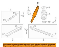 GM OEM 16-20 Escalade ESV Rear Suspension Suspension Components-Shock 84082039