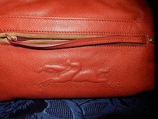 GRAND SAC NEUF CABAS CUIR LONGCHAMP GATSBY ROUGE FERMETURE TOURNIQUET POCHE