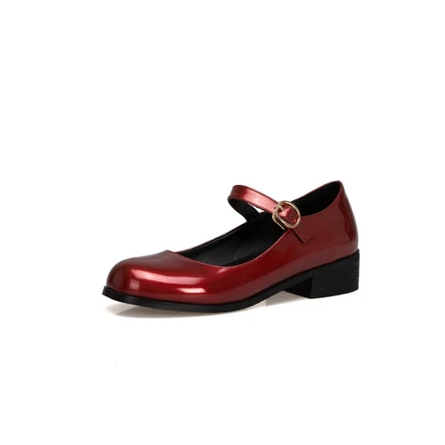 Womens Sweet Mary Jane Patent leather Dress Shoes Fashion Ankle Strap Shoes Size - Picture 18 of 29
