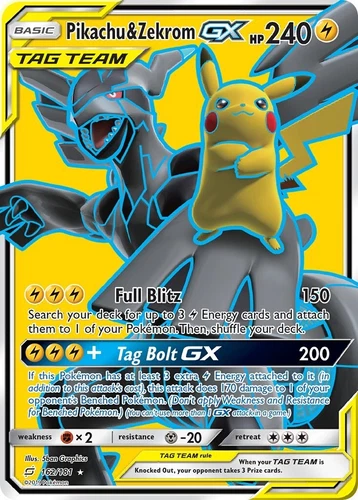 Pikachu & Zekrom GX 162/181 Sm-Team Up