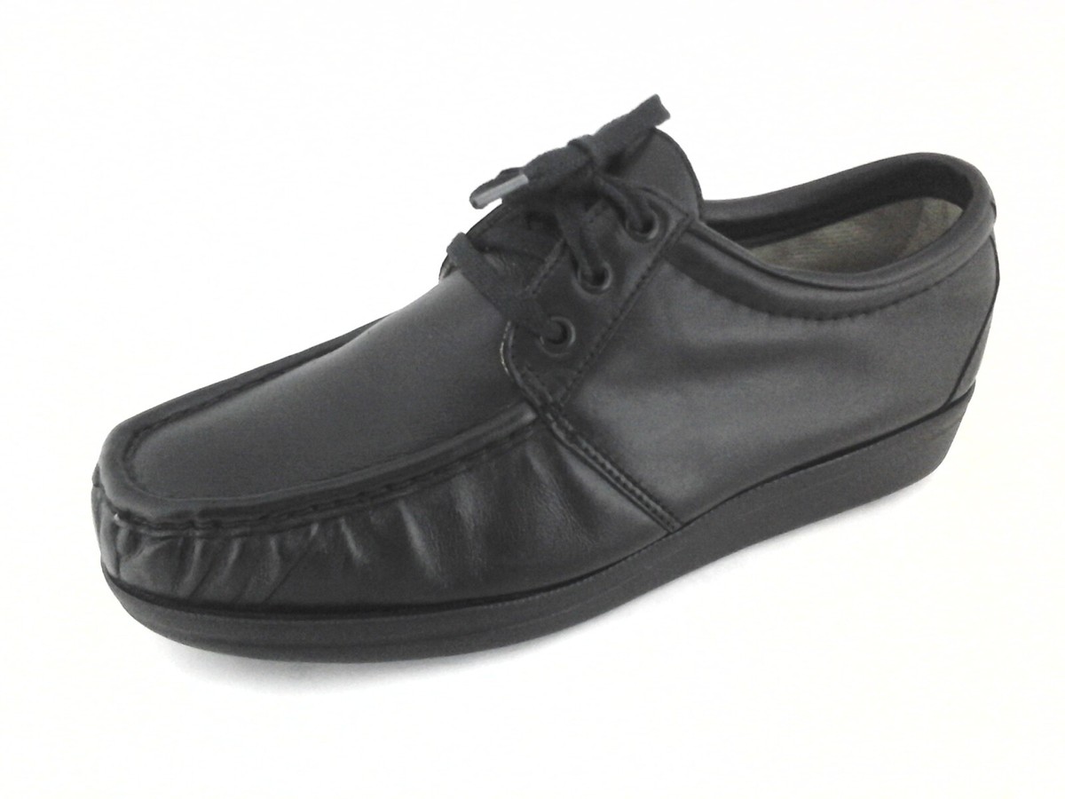 Lehigh Black Leather Safety Toe Oxfords 11 EW Lehigh Mens Composite Toe Work Oxford - Walmart.com main image 2