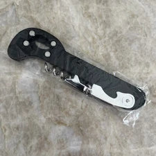 PROFESSIONAL DOUBLE HINGED CORKSCREW WINE BOTTLE OPENER WITH FOIL CUTTER. (NEW).