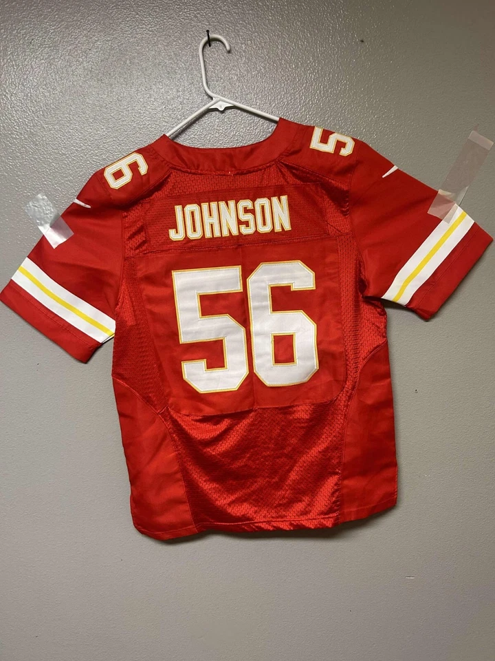 RARE Nike Derrick Johnson Pro Stitched Chiefs Jersey 56. [Size 40 / M] - Image 2 of 4