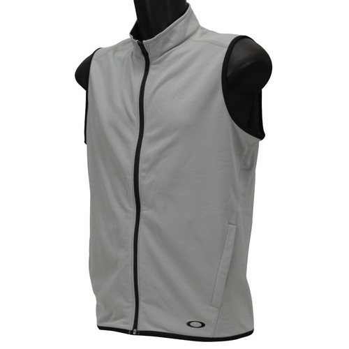 Oakley Range Vest Mens Size L Large Stone Gray Full Zip Casual Sleeveless Vest - Picture 3 of 5