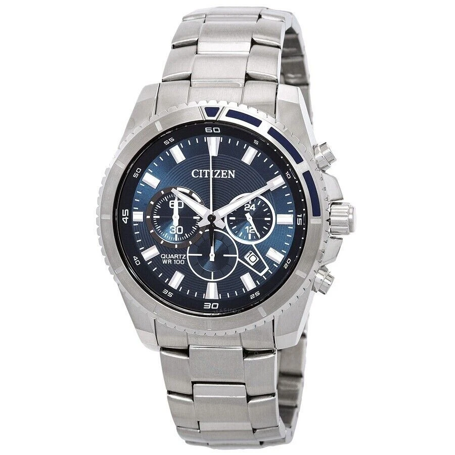 Citizen Men's Chronograph Quartz Stainless Steel Watch - AN8201-57L NEW