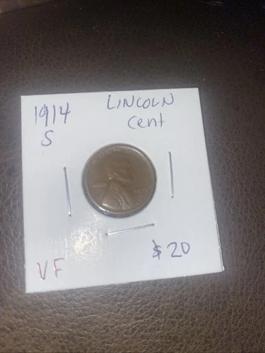 1914 S Lincoln Cent VF.