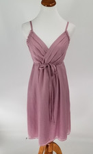 J CREW Size 2 Pleated Bodice Beach Dress Tie Waist Adjustable Straps Pink NEW