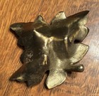 Vtg Dimensional Brass Grape Leaf Shape w Grapes Trinket Ring Dish or Ashtray — photo 5