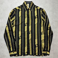 Versace Chain Silk Button Up Shirt #PGBD3Z