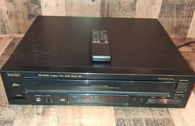 Vintage Teac PD-D900 Compact Disc 5 Disc Player Changer Tested w/Remote Read
