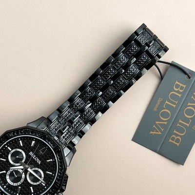 Bulova Octava Black Men's Watch 98C134 for sale online