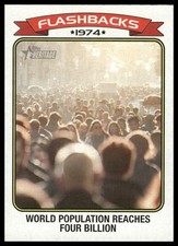World Population Reaches 4 Billion Flashbacks Insert 2023 Topps Heritage #NF-2