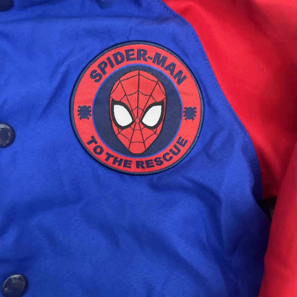 Marvel Spider-Man Boys Disney Varsity Jacket -Size 5/6 - Image 2 of 4