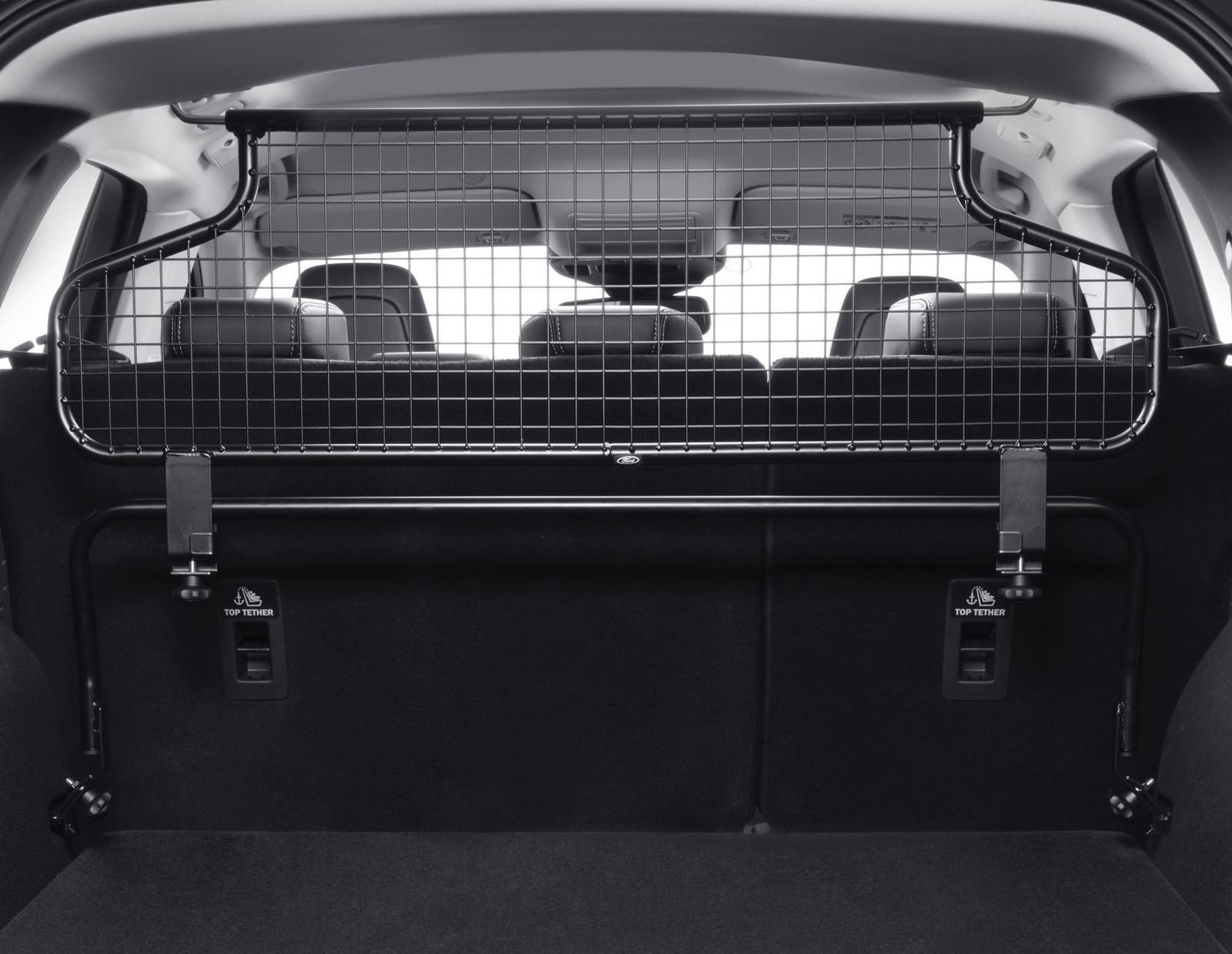Séparateur de coffre Ford Kuga pour voyage en famille et transport de chien