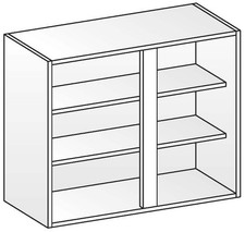 Kitchen Wall Cabinets Units White Standard Height 720mm, 150mm -1000mm, UK Made