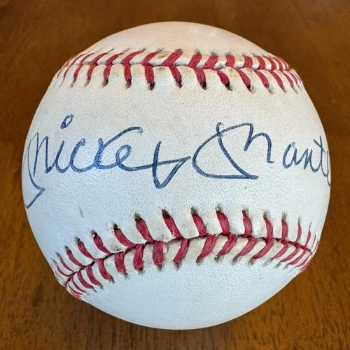 Mickey Mantle Signed Autographed American League Baseball Ball JSA LOA Yankees