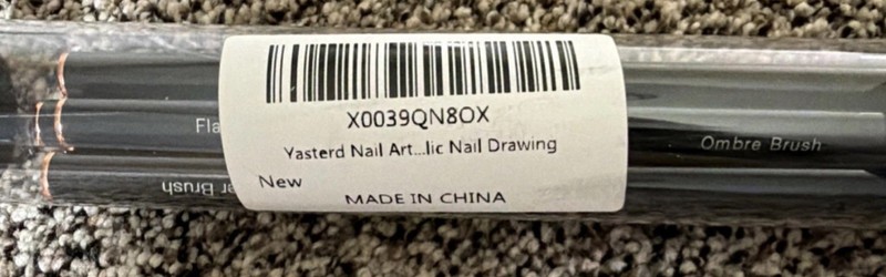 Ombre Brush Nail Art Drawing Brushes Set Black Nail Tool X0039QN80X