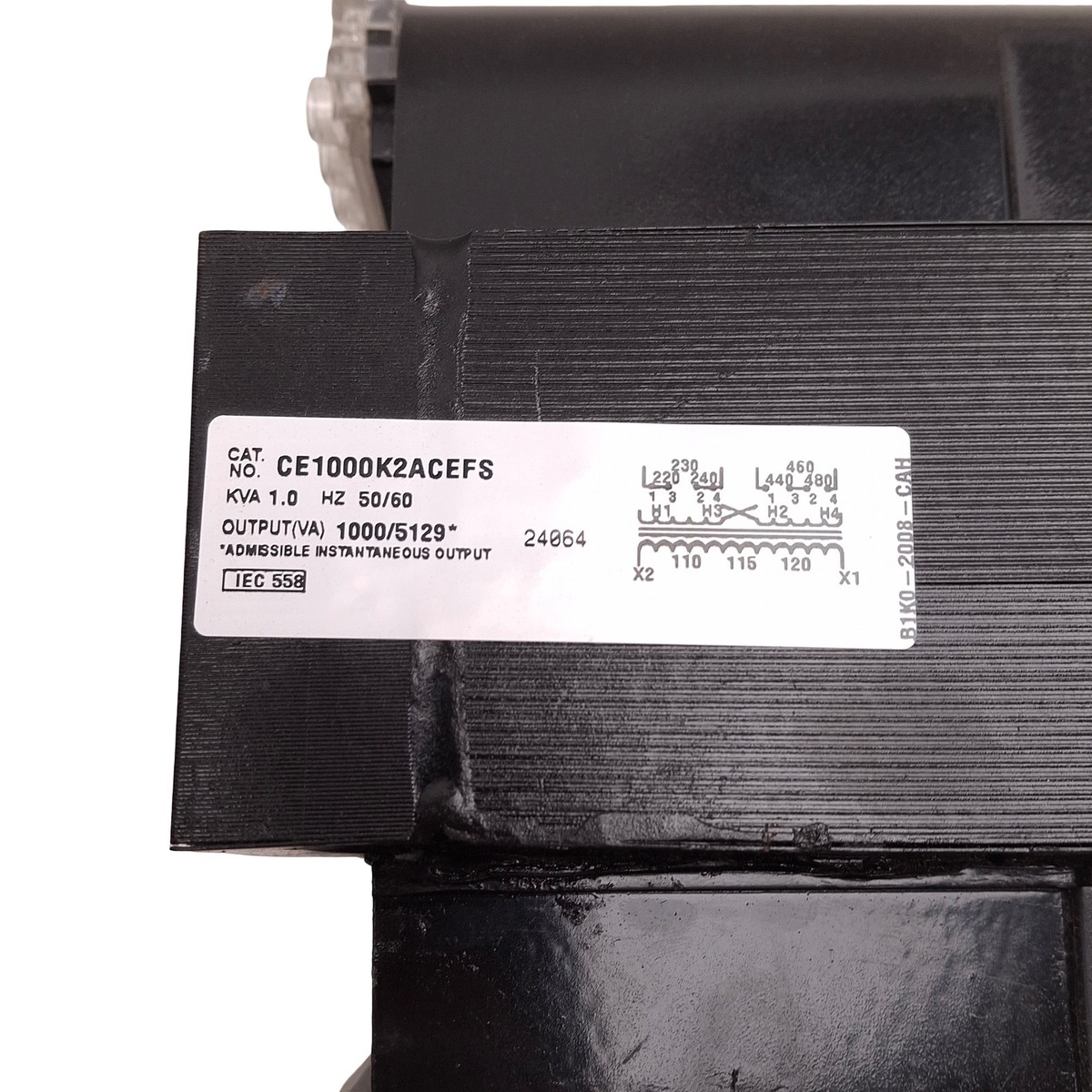 Cutler Hammer CE1000K2ACEFS Transformer 240/480V Primary, 110/115