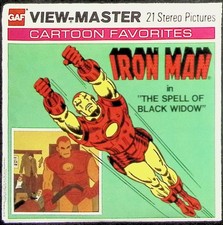 Iron Man 1977 MARVEL Comics 3d View-Master 3 Reel Packet