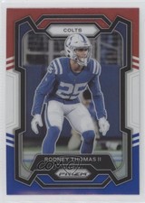 2023 Panini Prizm Red White & Blue Prizm Rodney Thomas II #130 18vn
