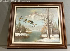 Rossignol Ski Sticks Painting