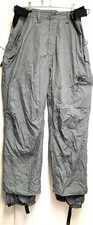 MEN'S WINTER INSULATED WATERPROOF GRAY SILVER CARGO SNOW SKI PANTS FOR SIZE-L