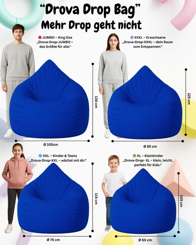 PatchHome Sitzsack XL- Jumbo Sitzkissen Bodenkissen Kinder und Erwachsene - Bild 40 von 203