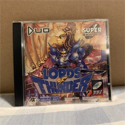 Hudson Soft Lords of Thunder Shoot 'em Up TurboGrafx-CD 1993 with case & manual