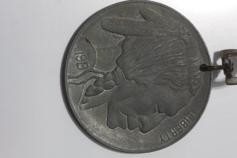 Big Buffalo Nickel-novelty-with fob attachment