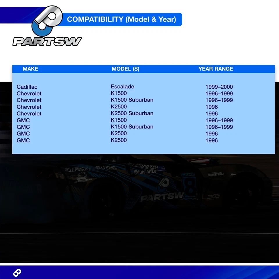 PartsW Chevrolet K1500 GMC K1500 18Pc Front Inner & Outer Upper Lower Suspension - Image 2 of 4