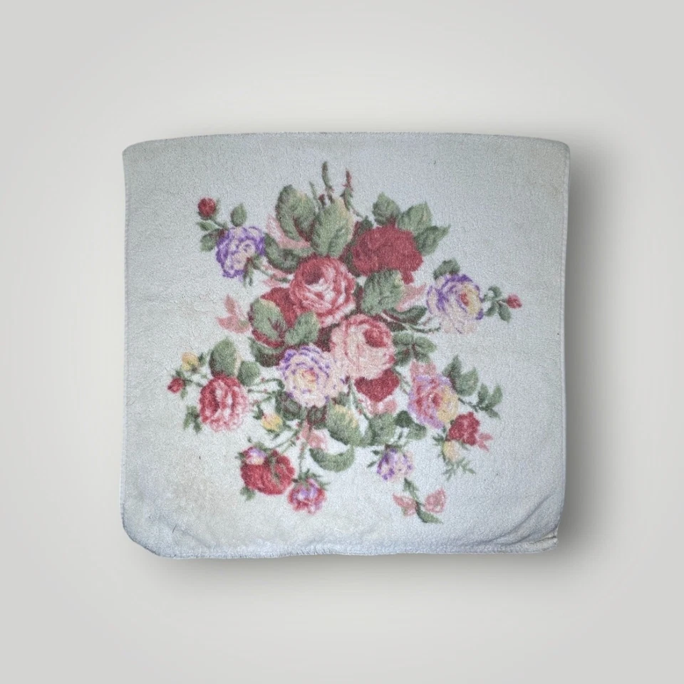 Juego de Toallas De Colección Ralph Lauren Kathleen Crema Floral Rosas 3 Piezas Paño Baño Foto 2 de 3