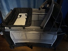 TODEFULL Pack and Play with Bassinet, 4-in-1 Baby Bassinet Bedside Crib