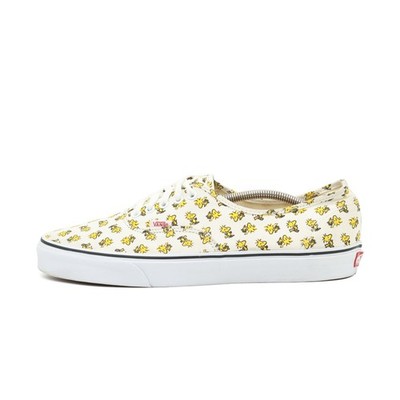 VANS Herren Authentic Peanuts Woodstock Schuh weiß/gelb Canvas x Sneaker EU 46