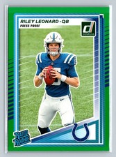 Riley Leonard [Press Proof Green] #341 2025 Panini Donruss
