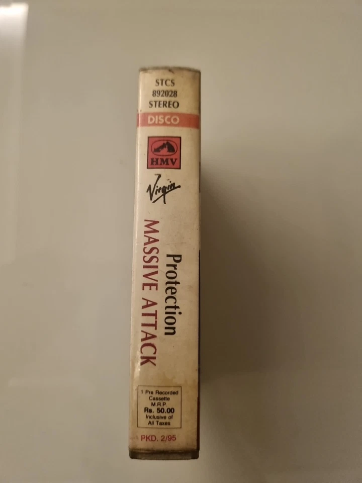 Massive Attack Protection INDIA PRESS CLAMSHELL CASSETTE HMV 1995 - Image 2 of 4