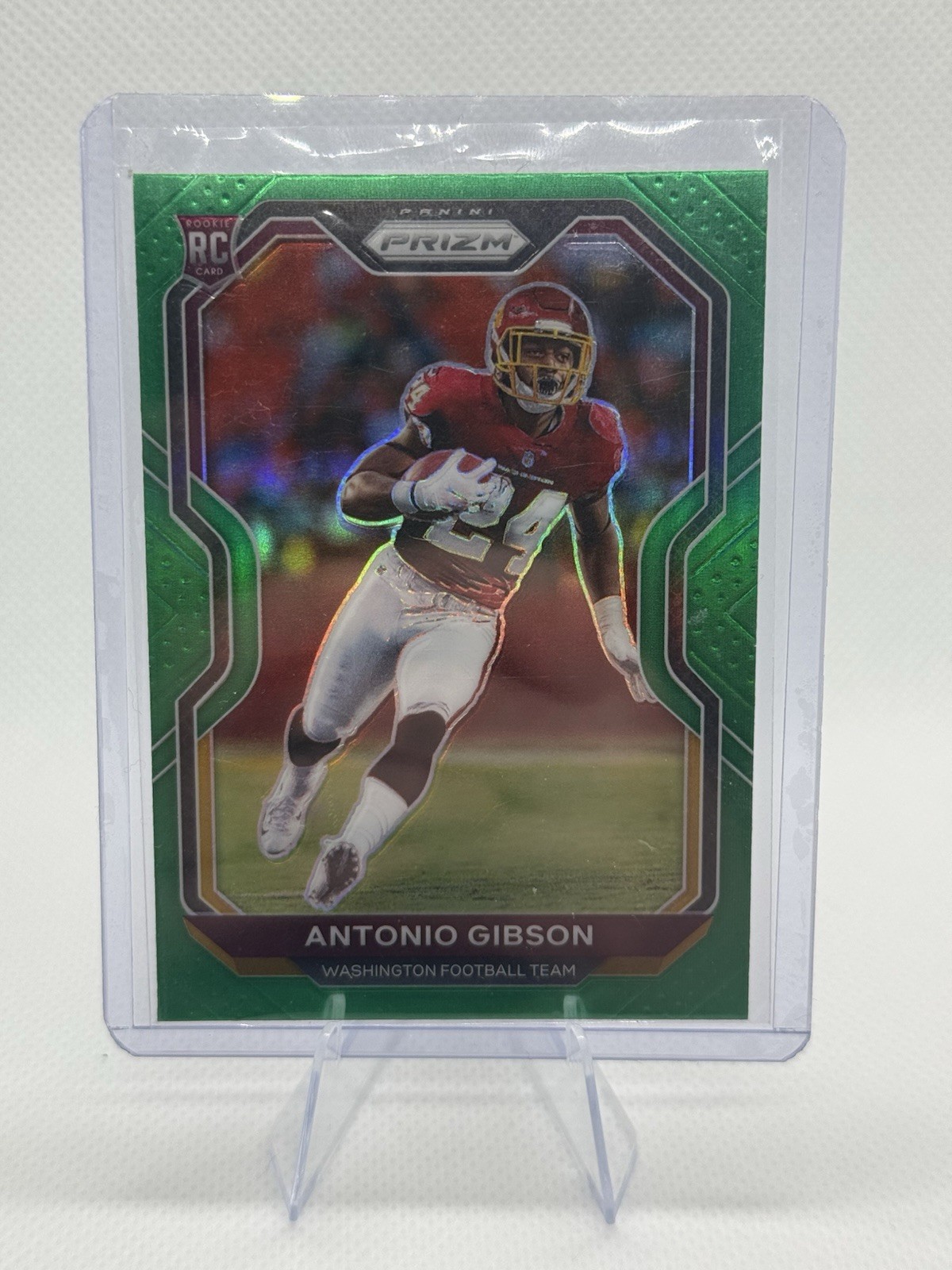 2020 Panini Prizm Green Prizm #384 Antonio Gibson Rookie RC Washington