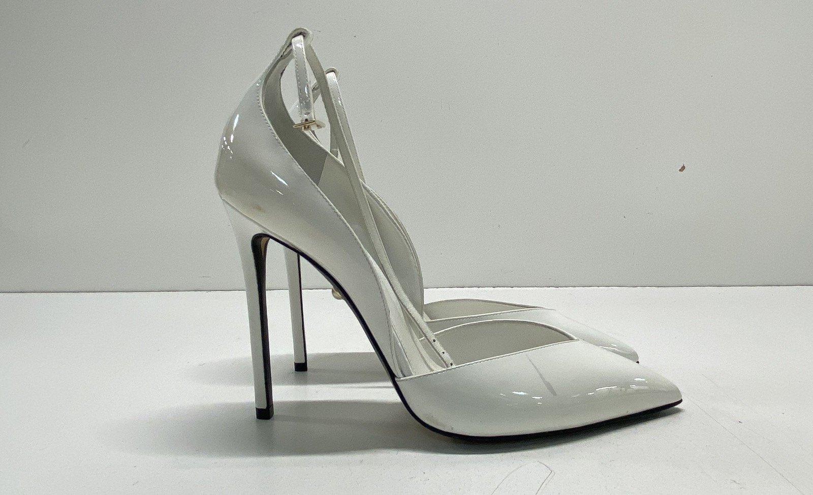 Alevi Milano White Solid Pointed Toe, Strappy, St… - image 3