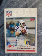 2004 Topps - 2003 Weekly Wrap-Up #294 Peyton Manning Colts NFL Card 