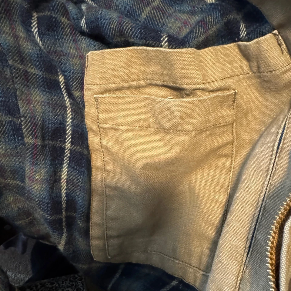 DRI Duck Tuff Boy Canvas Jacket Men's Large Brown Chore Barn Work Rancher Farm - Image 4 of 4