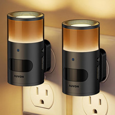 Plug in Night Light with Gradient Glow, Motion  Dusk to Dawn Sensor